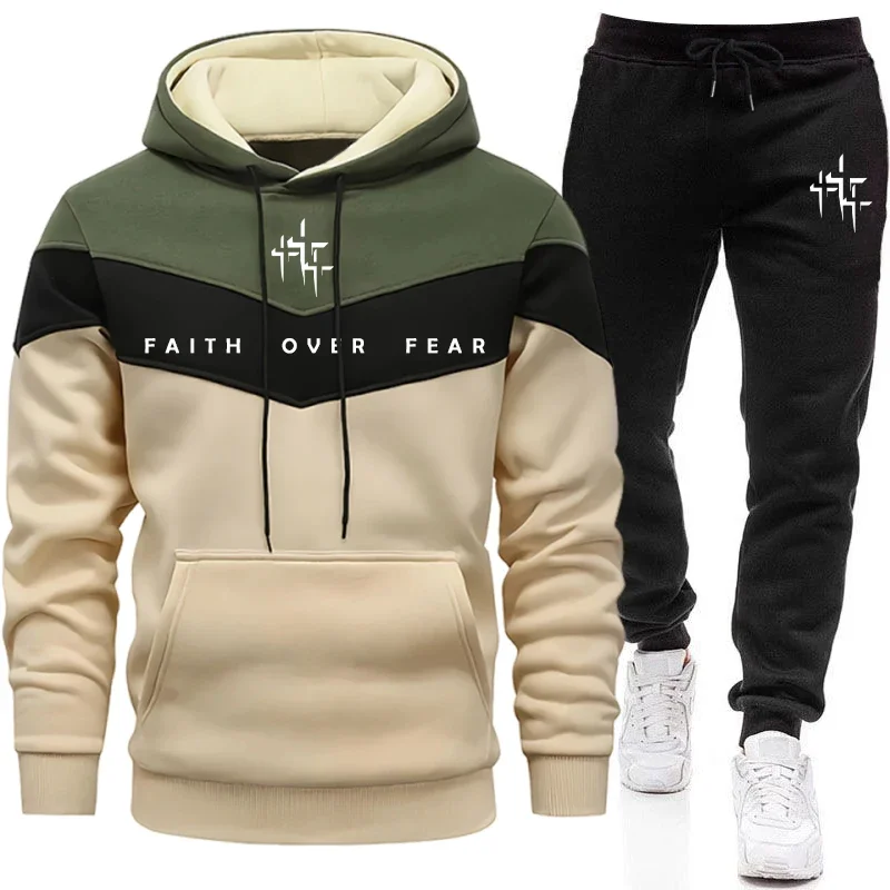 Street Fashion Outfit - Conjunto Masculino Faith Over Fear: Moletom
