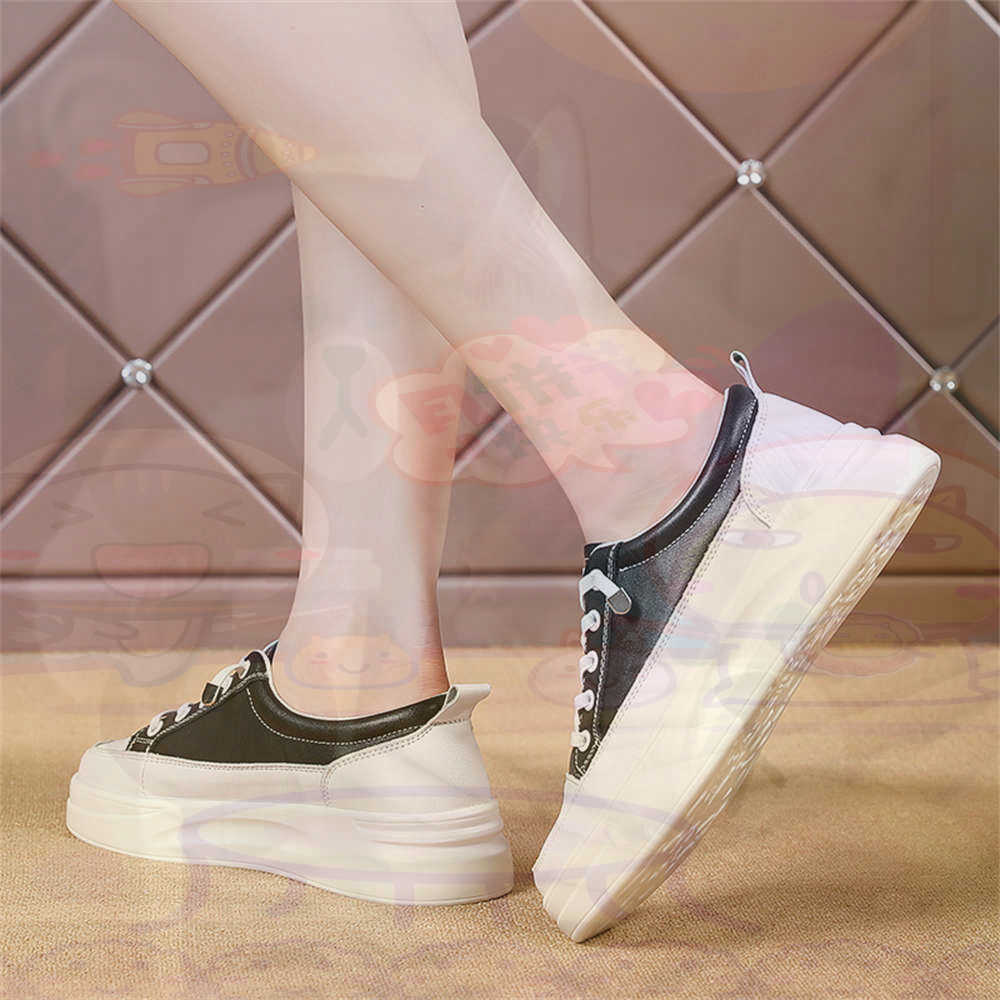 Asian Street Fashion Girls - Lace-up chunky mocassins mulher skate sapatos