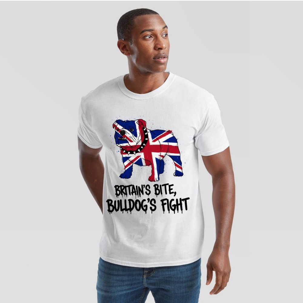 Street Fashion Uk - Union jack bulldog camiseta britânico grande-bretanha