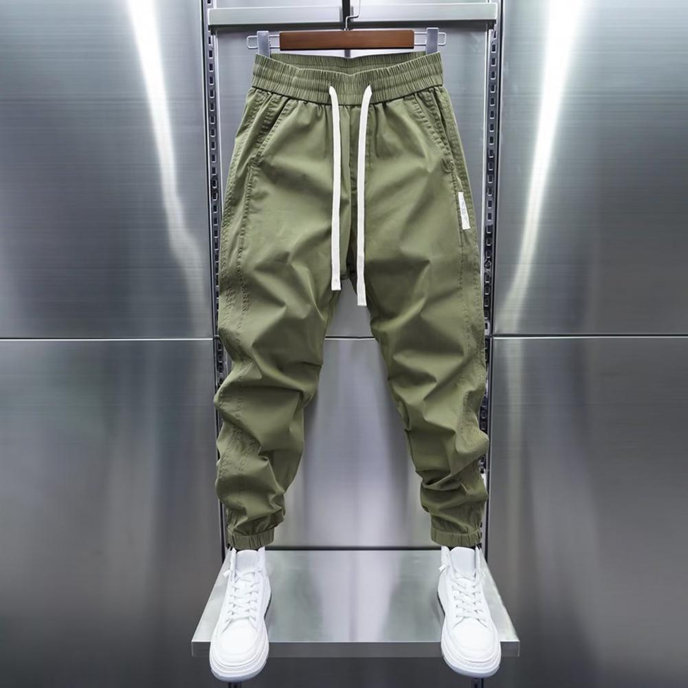 Running Pant Jogger - Calças esportivas masculinas com cordão, bolsos