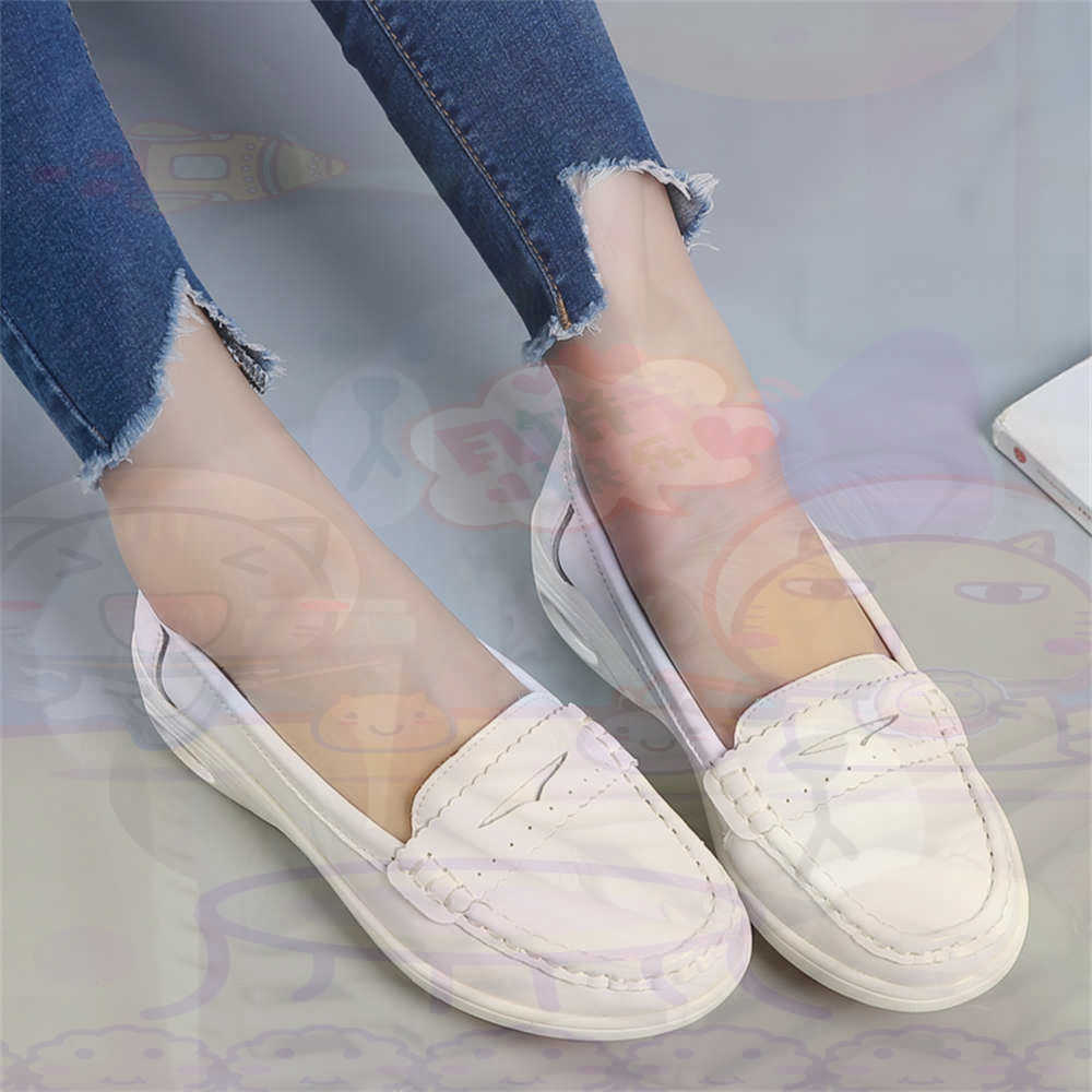 Asian Street Fashion Girls - Macio deslizamento-em das mulheres sapatos de