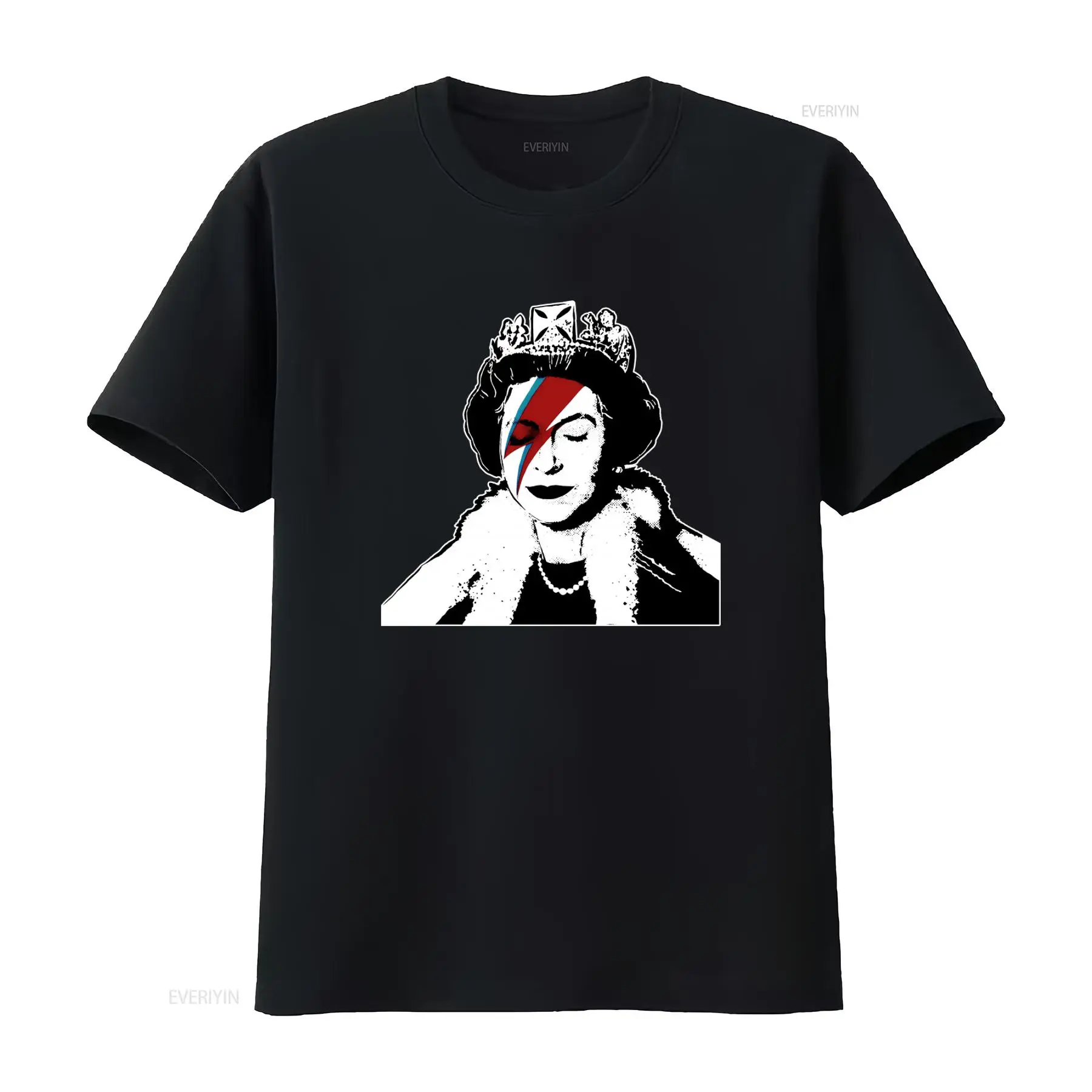 Street Fashion Uk - Camiseta Feminina Banksy Queen Graffiti Art