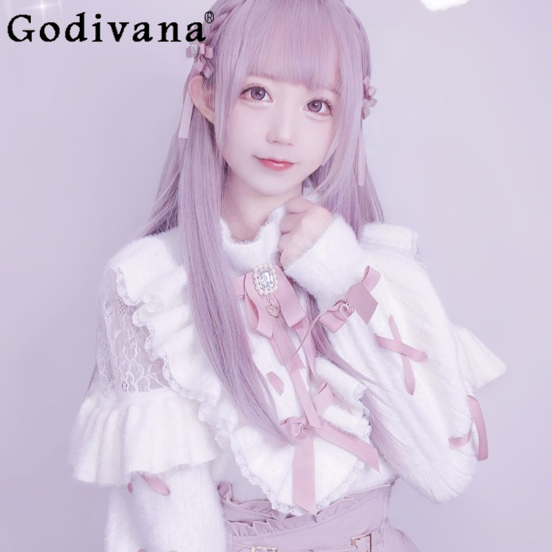 Japanese Street Fashion Female - Suéter Feminino Estilo Japonês Produzido em