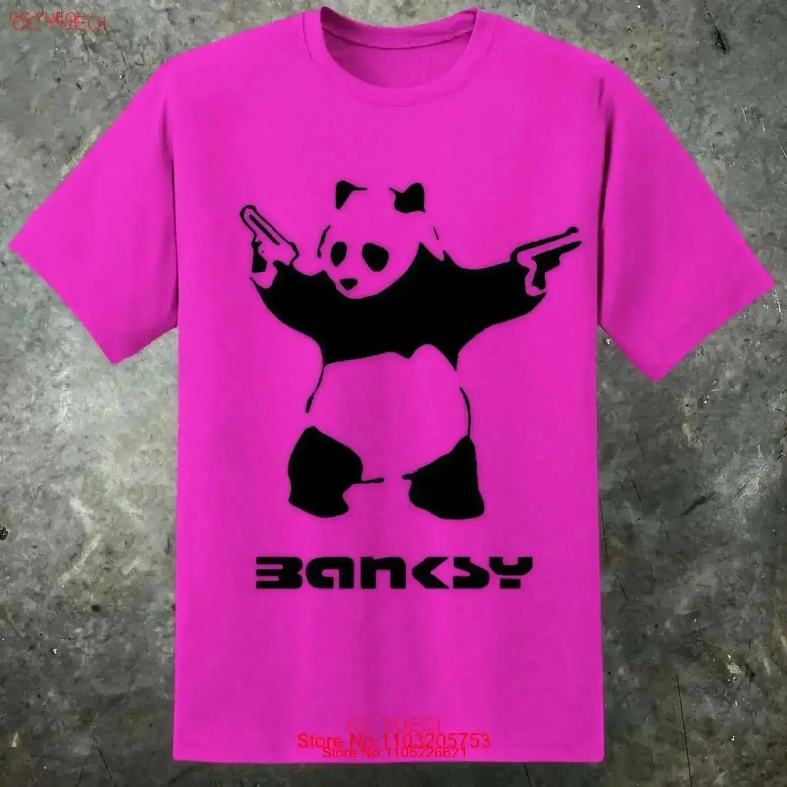 Street Fashion Uk - Banksy inspirado masculino panda armas t