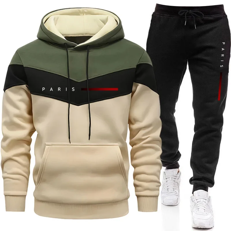 Street Fashion Outfit - Conjunto de Moletom Masculino Paris Fashion: