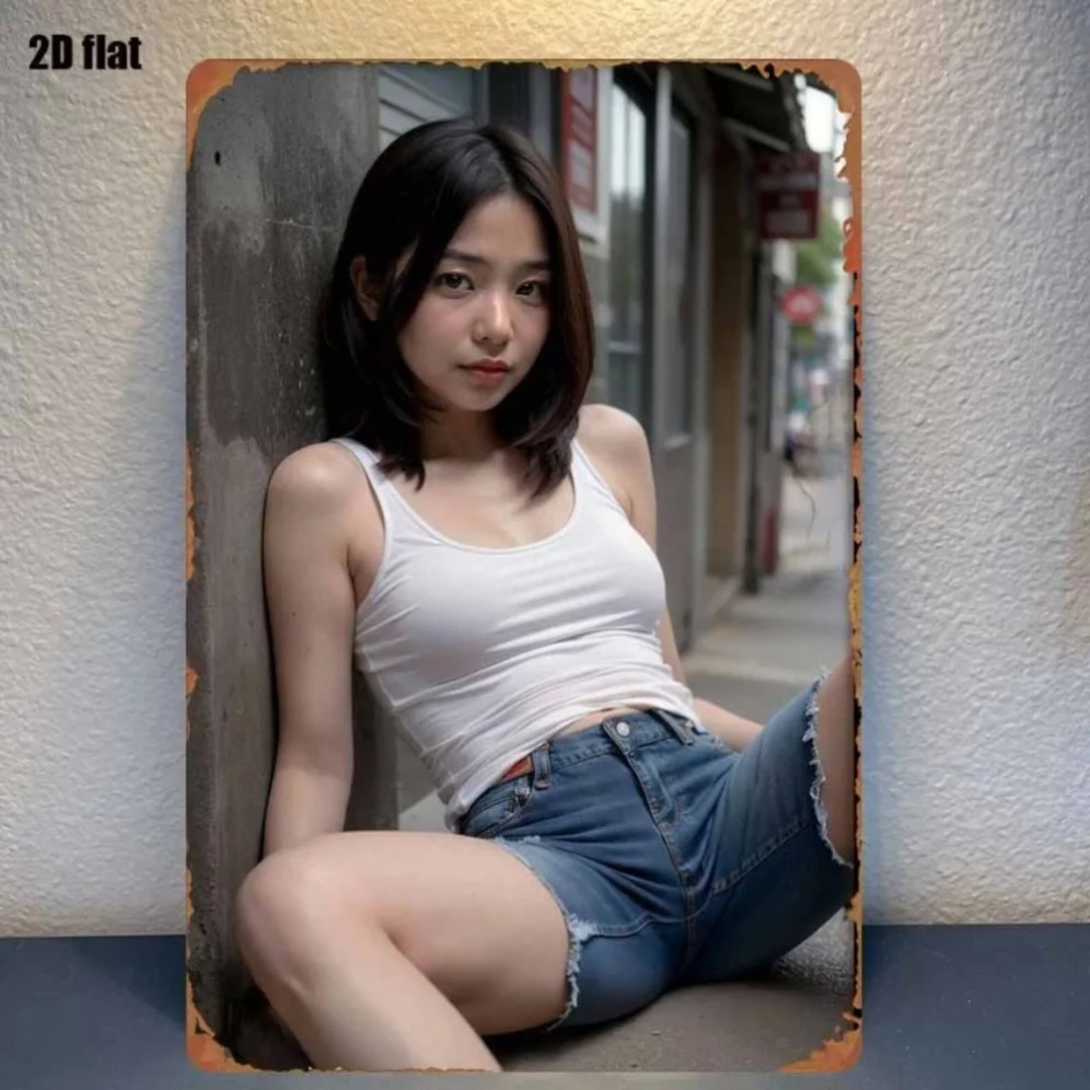 Street Fashion Asian - Nova Tendência: Arte de Parede Metálica