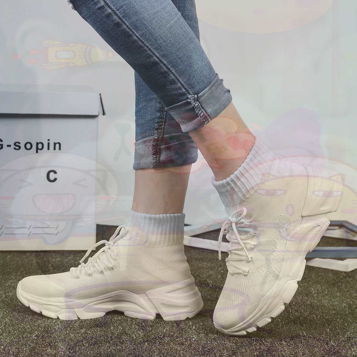 Street Fashion Uk - Aumenta a altura sumer basquete sapatos