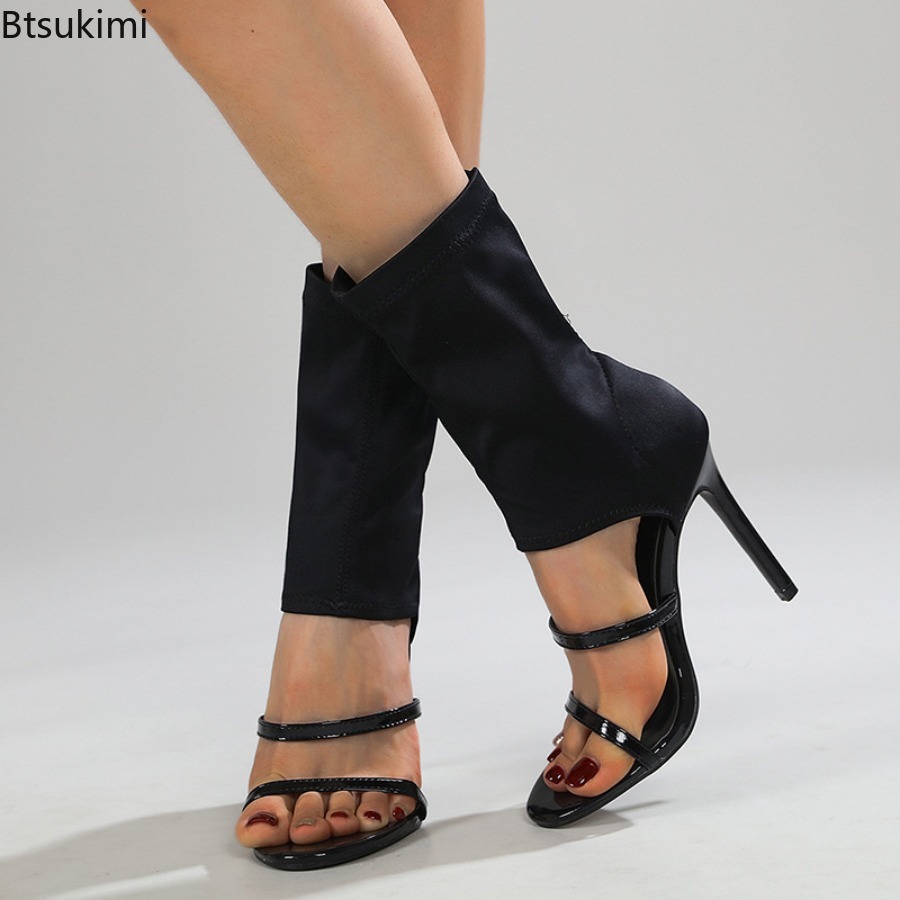 Botas de Salto Alto Sexy e Elá - Street Fashion Outfit avaliação e preço