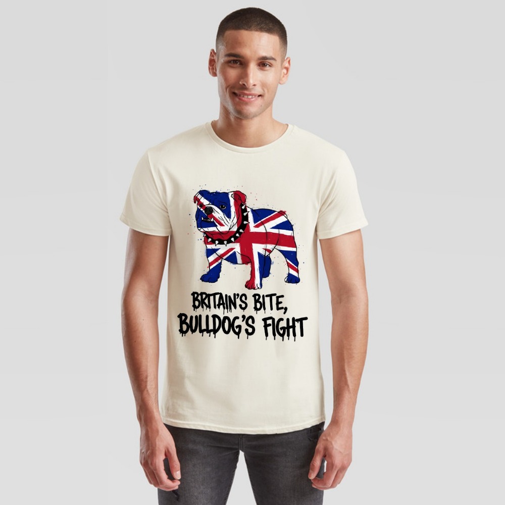 Union jack bulldog camiseta br - Street Fashion Uk avaliação e preço