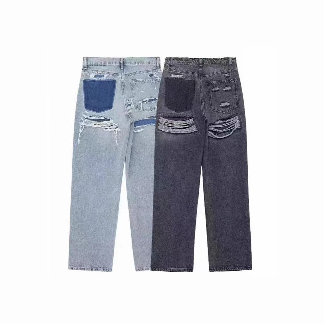 Calça Jeans Feminina de Cintur - Distressed Jean Rip avaliação e preço