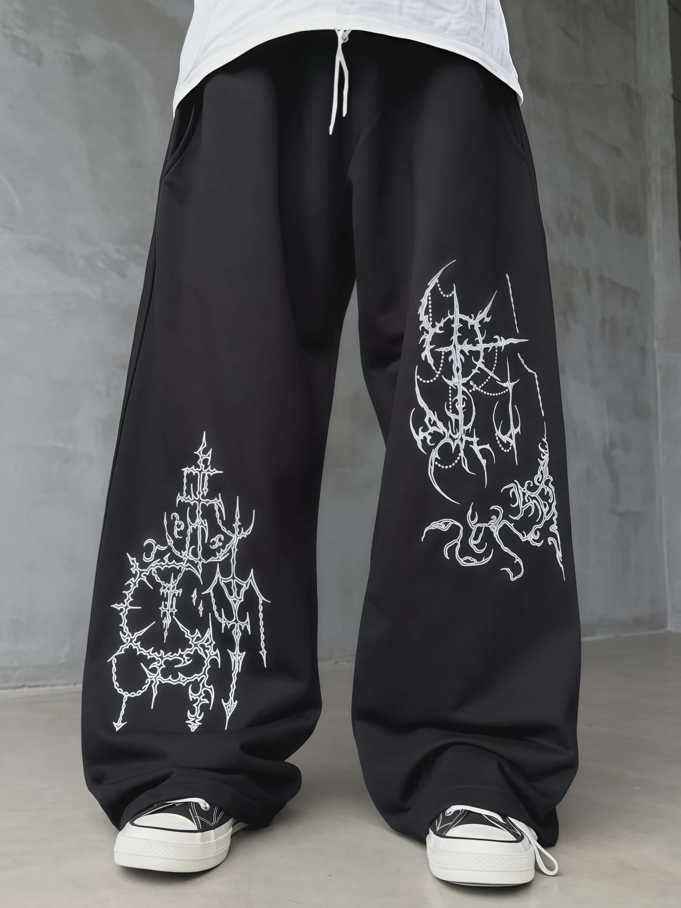 Calças Largas Casuais Estilo S - Street Fashion Asian avaliação e preço