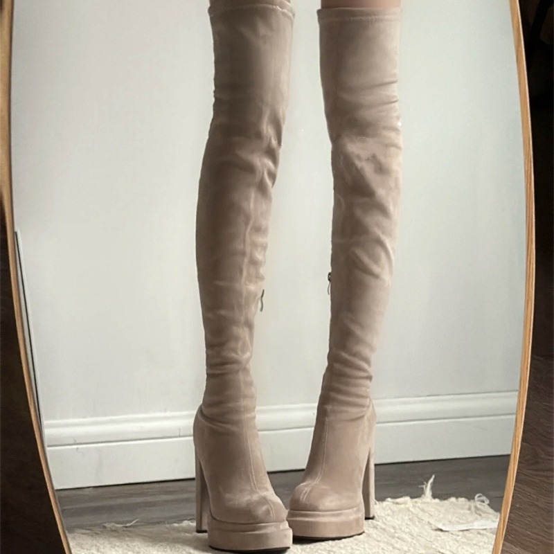 Botas Femininas de Salto Alto  - Street Fashion Lady avaliação e preço
