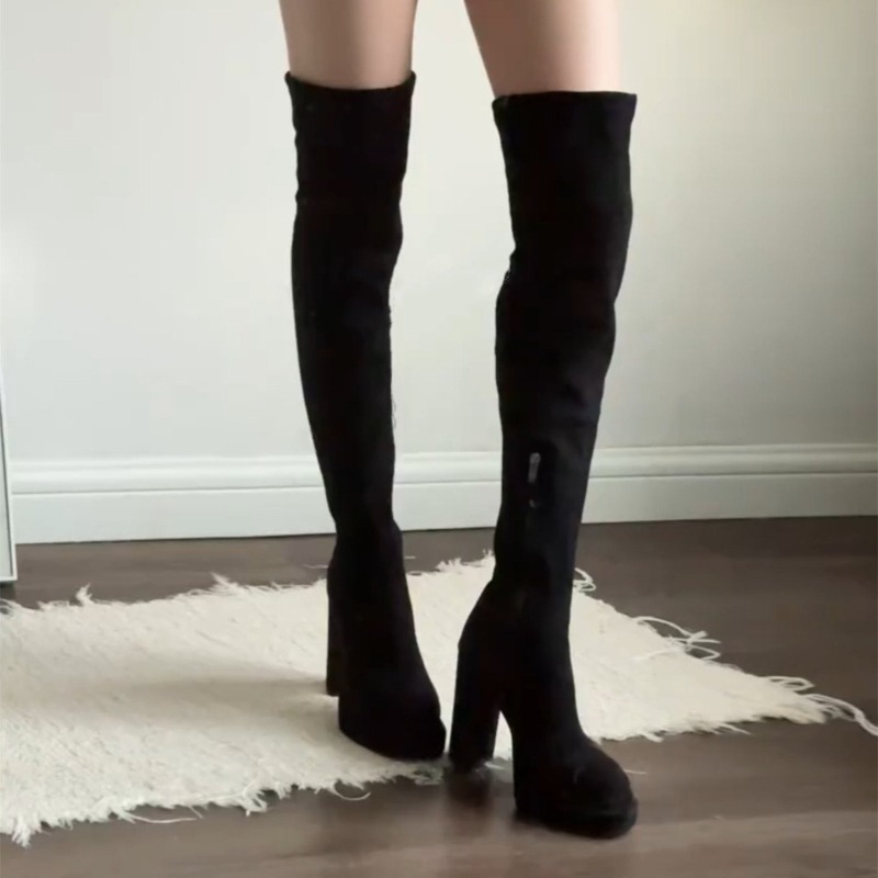 Botas Femininas de Salto Alto  - Street Fashion Lady avaliação e preço