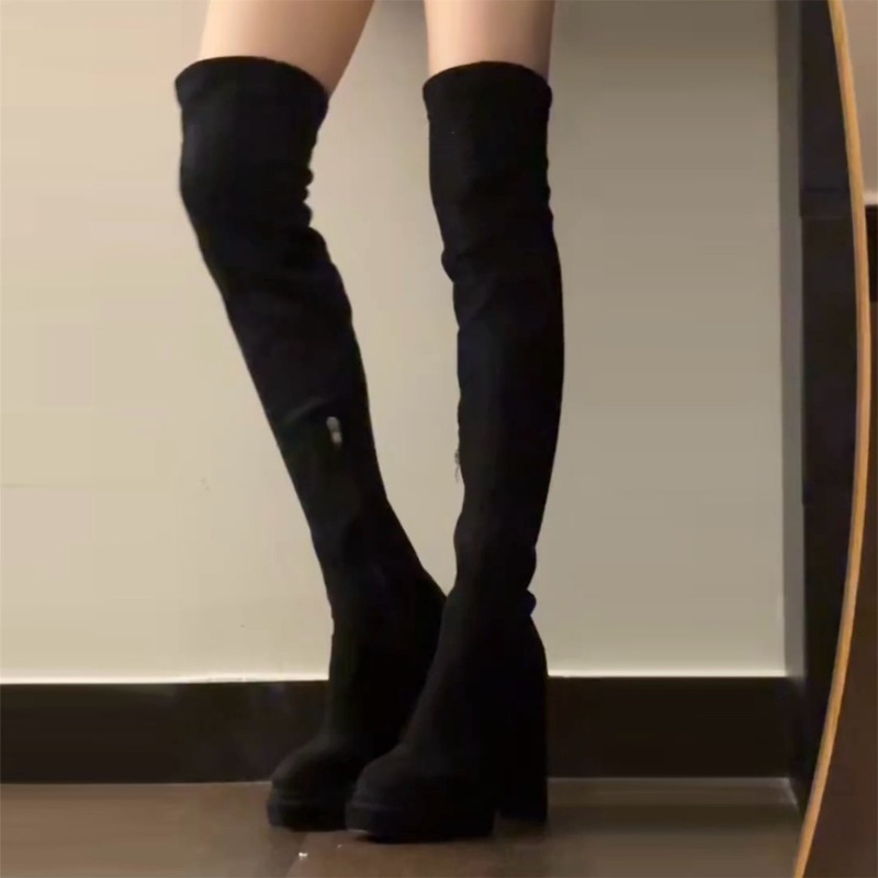 Botas Femininas de Salto Alto  - Street Fashion Lady avaliação e preço