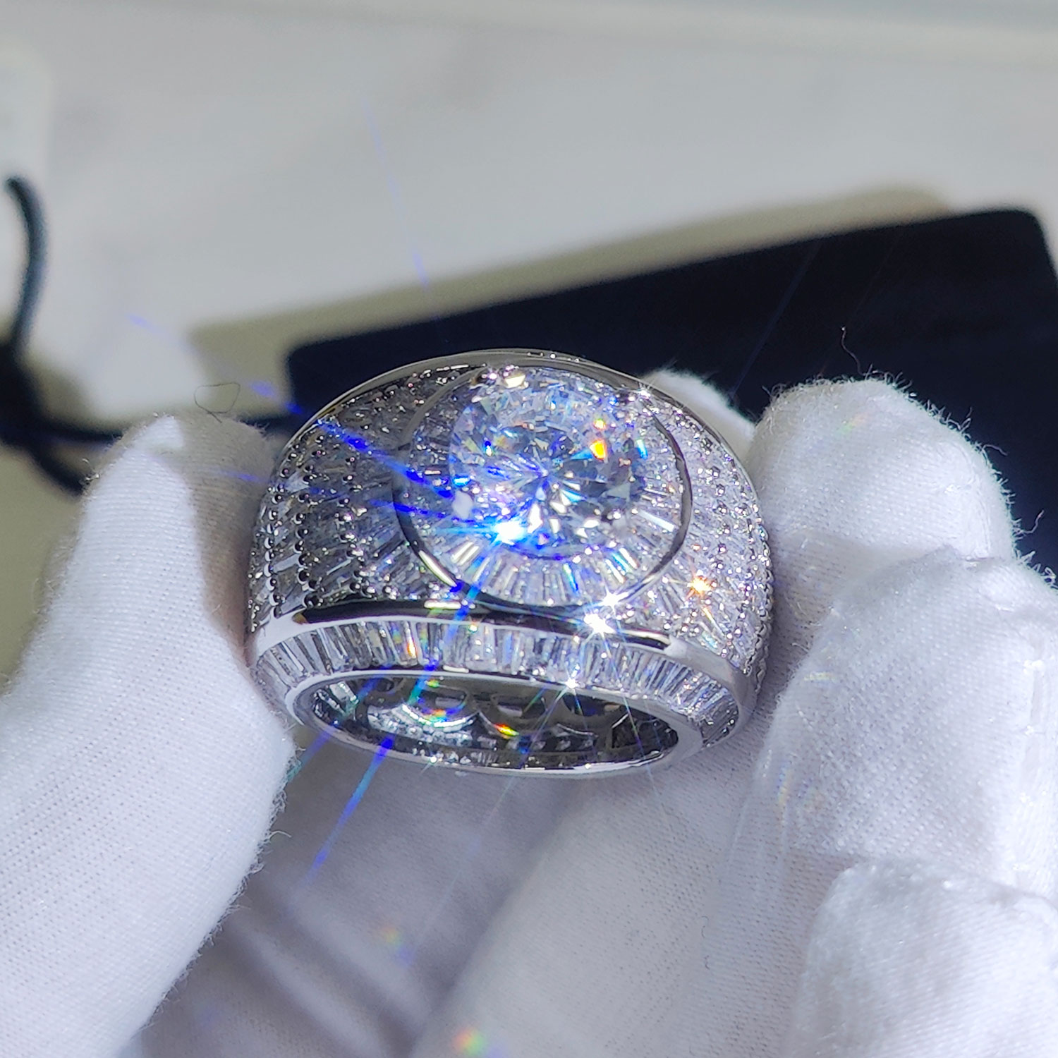 Prata/18k banhado a ouro clust - Street Fashion Rings avaliação e preço