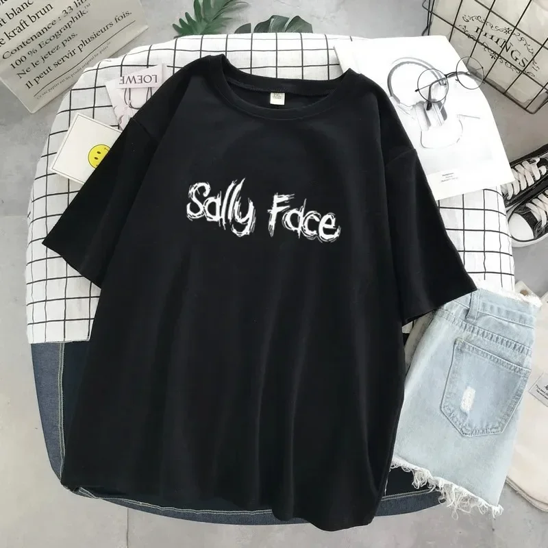 Sally face t camisa feminina e - Street Fashion Asian avaliação e preço