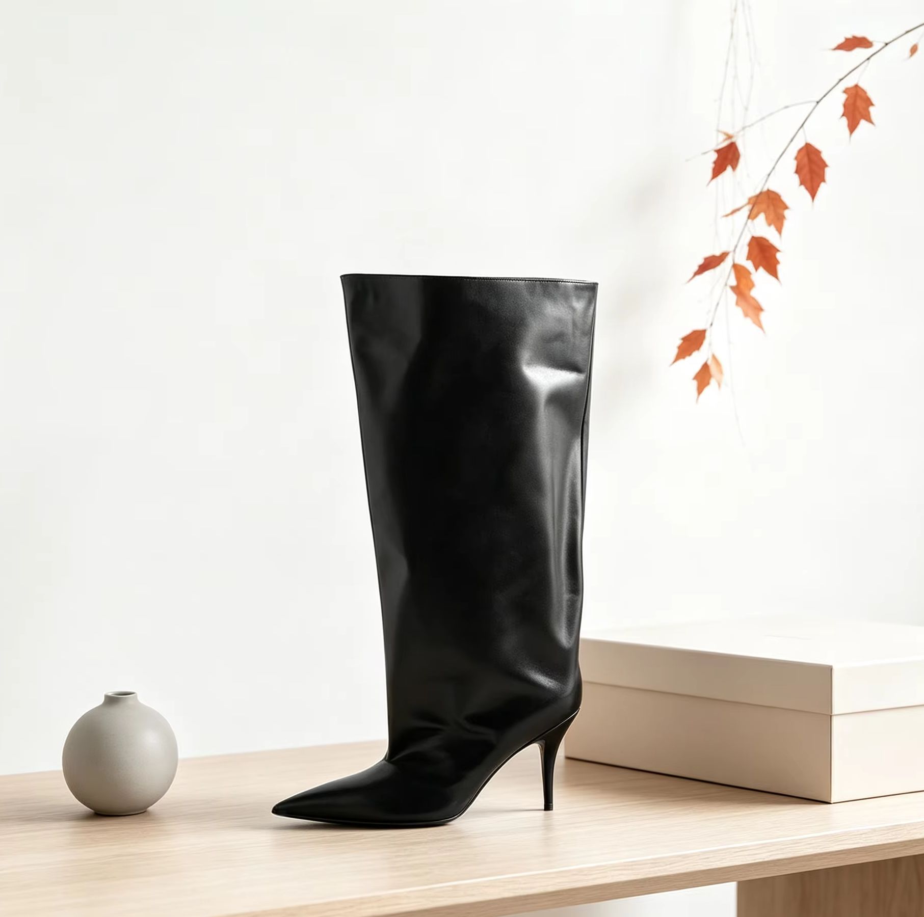 Bota Feminina Elegante de Cano - Street Fashion Lady avaliação e preço