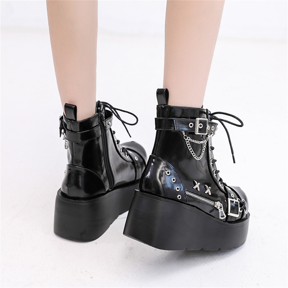 Novas Botas Femininas Góticas  - Street Fashion Lady avaliação e preço