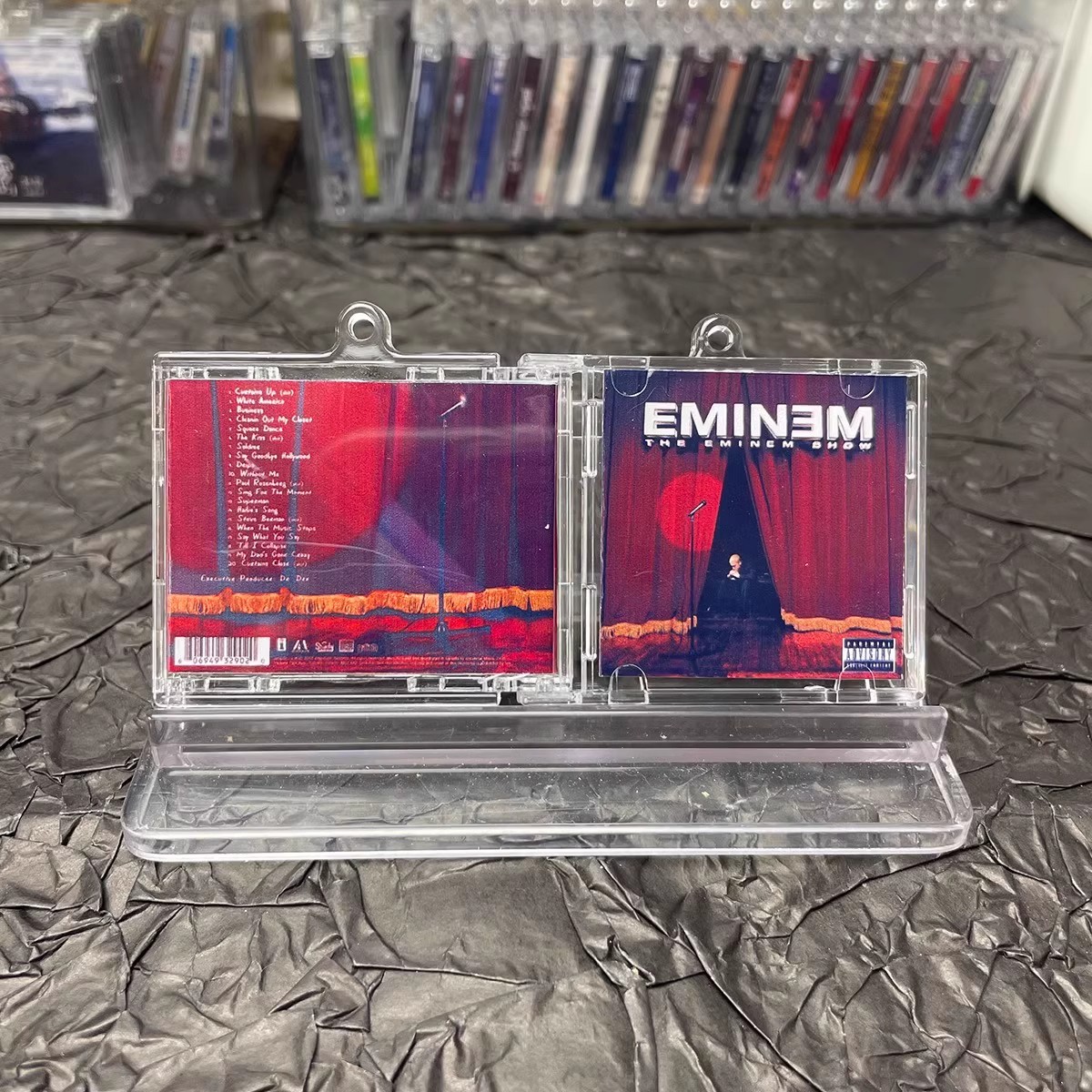 Hip hop fino shady mini música - Street Fashion Rings avaliação e preço