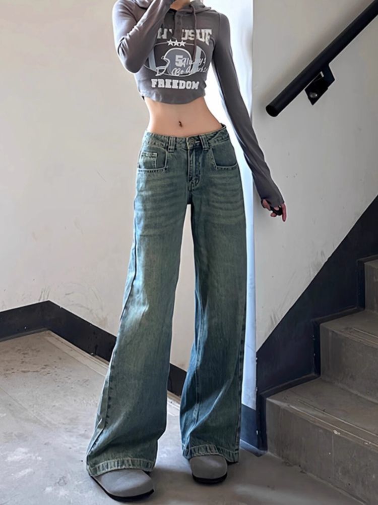Jeans marrons harajuku y2k kaw - Japanese Street Fashion Female avaliação e preço