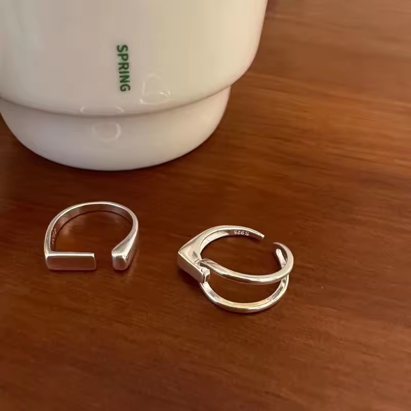 Ventfille 925 anéis de prata e - Street Fashion Rings avaliação e preço