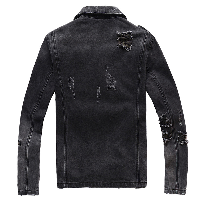 Sokotoo jaqueta de motoqueiro  - Distressed Jean Rip avaliação e preço