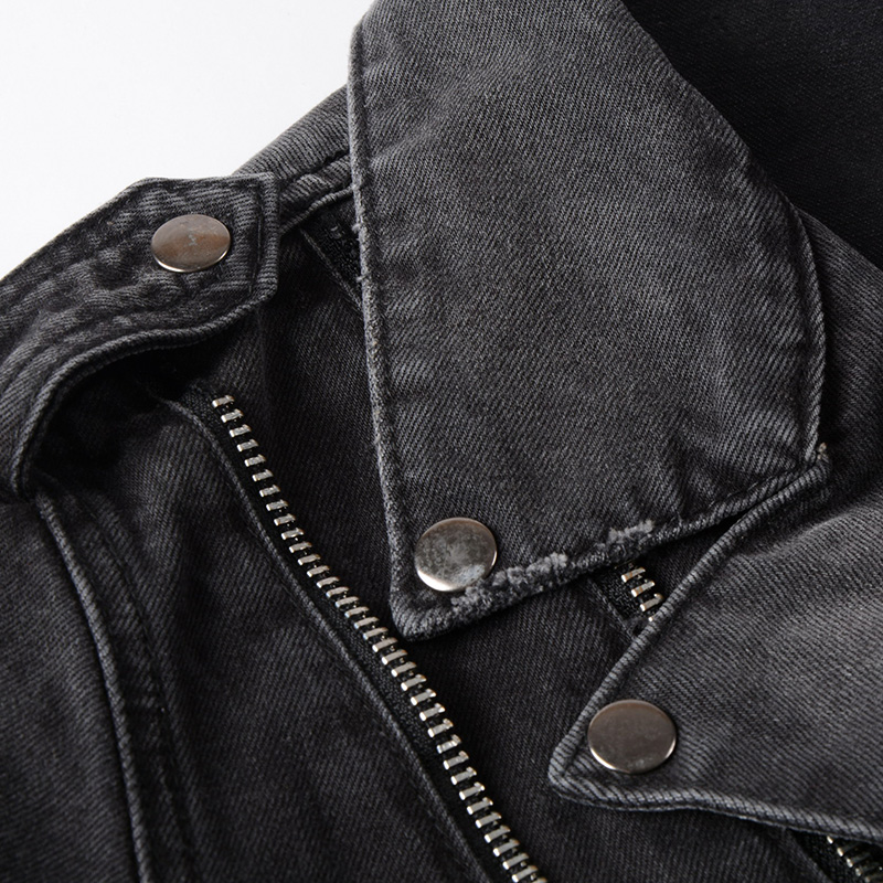 Sokotoo jaqueta de motoqueiro  - Distressed Jean Rip avaliação e preço