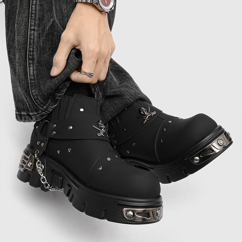 Botas de Motocicleta Masculina - Street Fashion Style Male avaliação e preço
