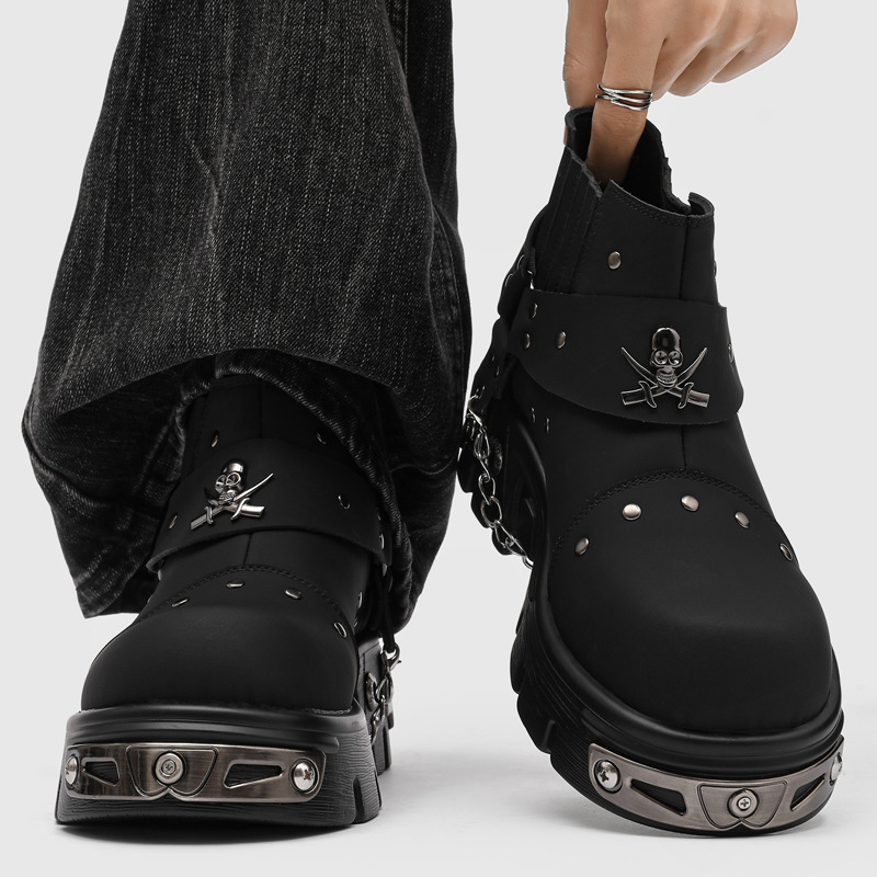 Botas de Motocicleta Masculina - Street Fashion Style Male avaliação e preço