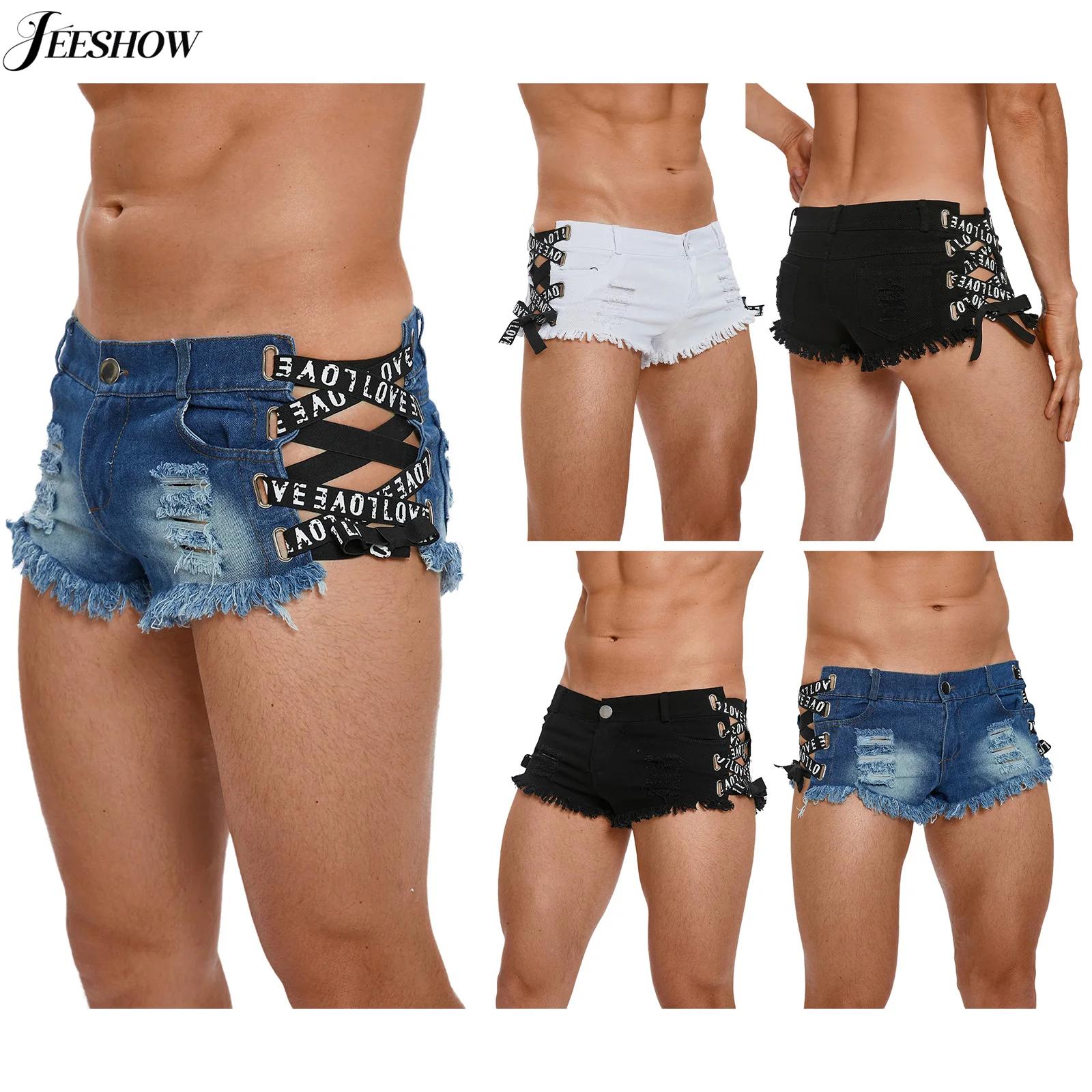 Shorts Jeans Masculinos Rasgad - Distressed Jean Rip avaliação e preço