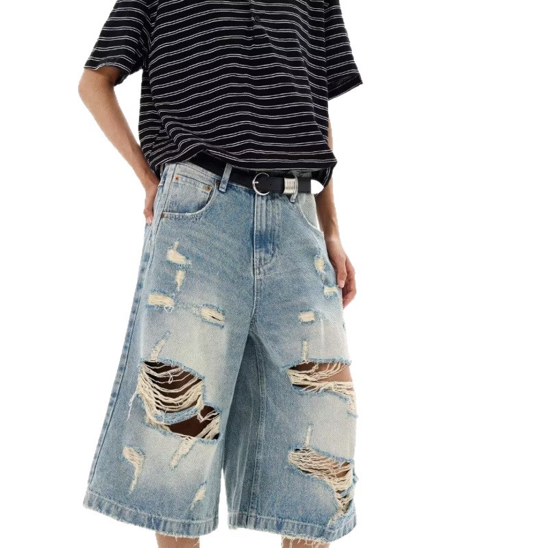 Novos Shorts Jeans Vintage Ras - Distressed Jean Rip avaliação e preço