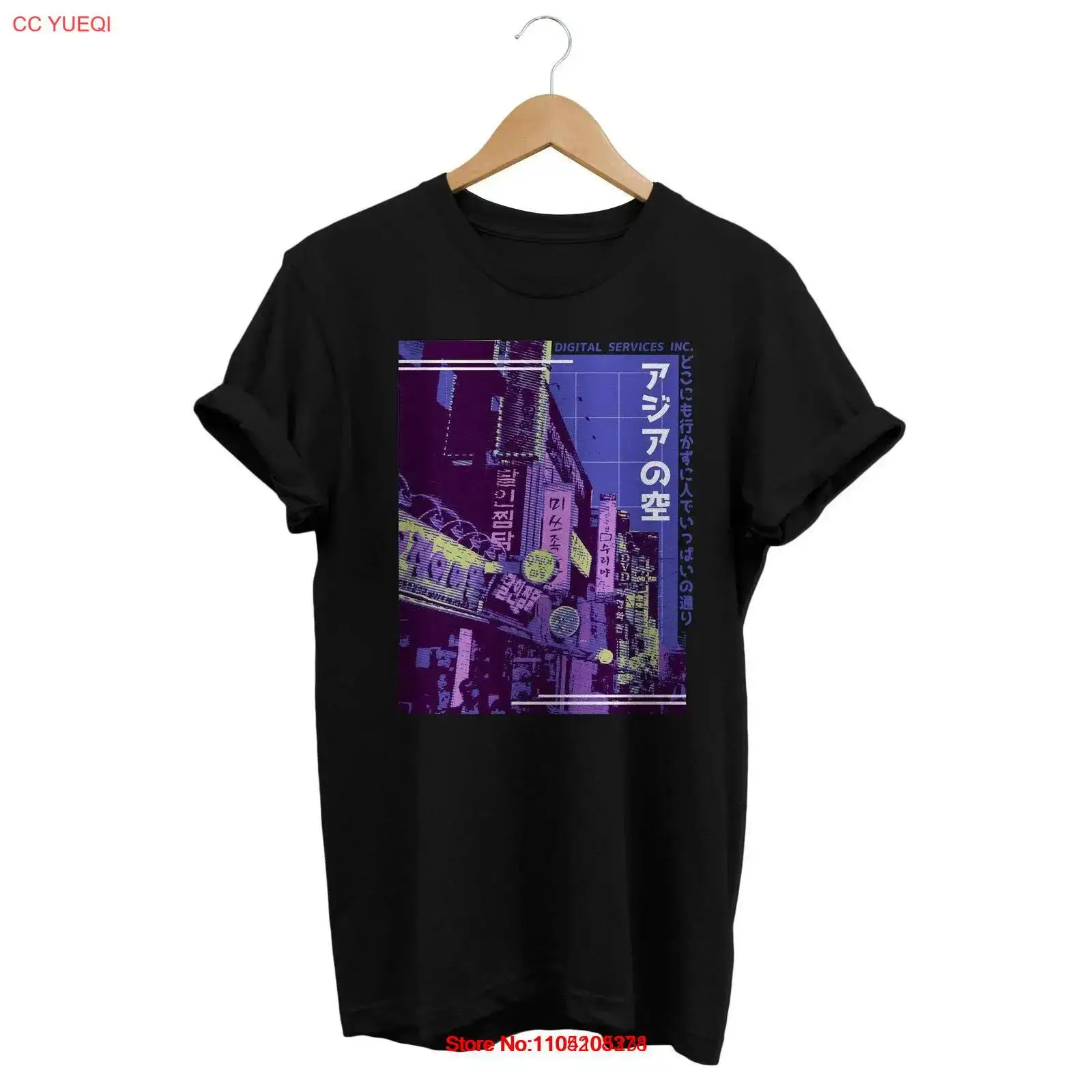 Synthwave rua asiática t camis - Street Fashion Asian avaliação e preço